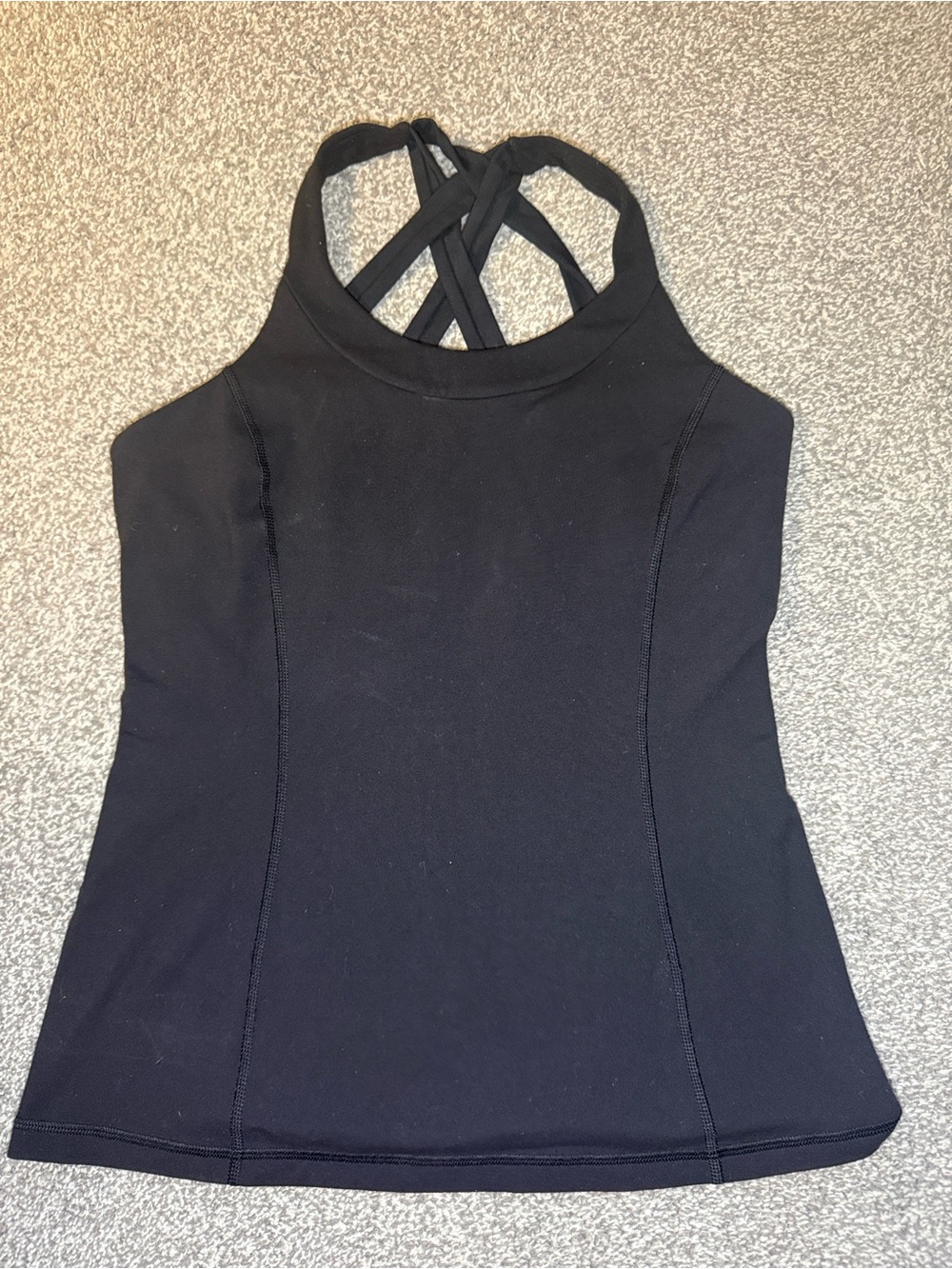 lululemon athletica Black Cross-Back Performance Tank